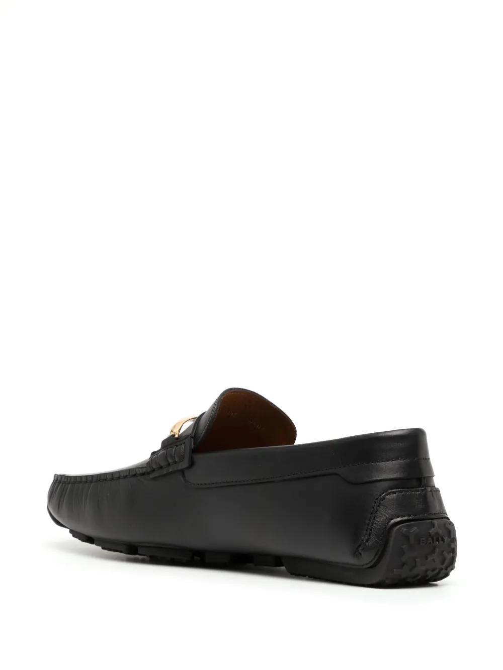 almond-toe leather loafers Product Image