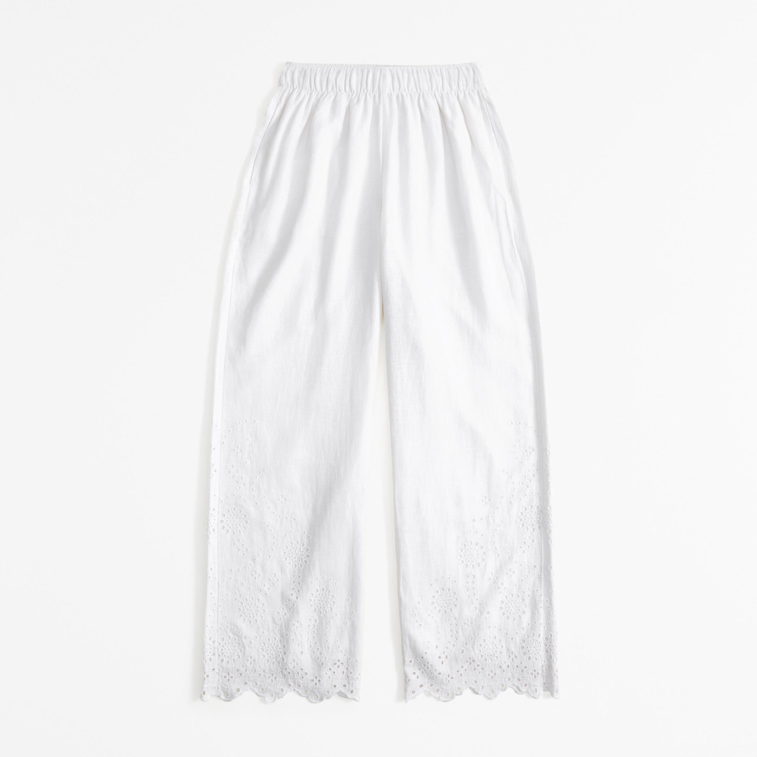 Linen-Blend Pull-On Pant Product Image