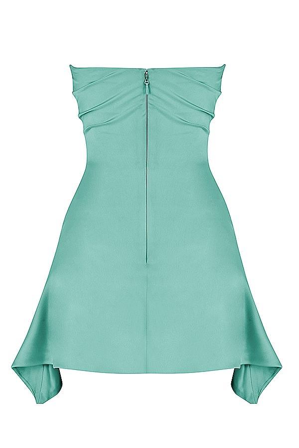 Jasmine  jade draped strapless corset dress Product Image