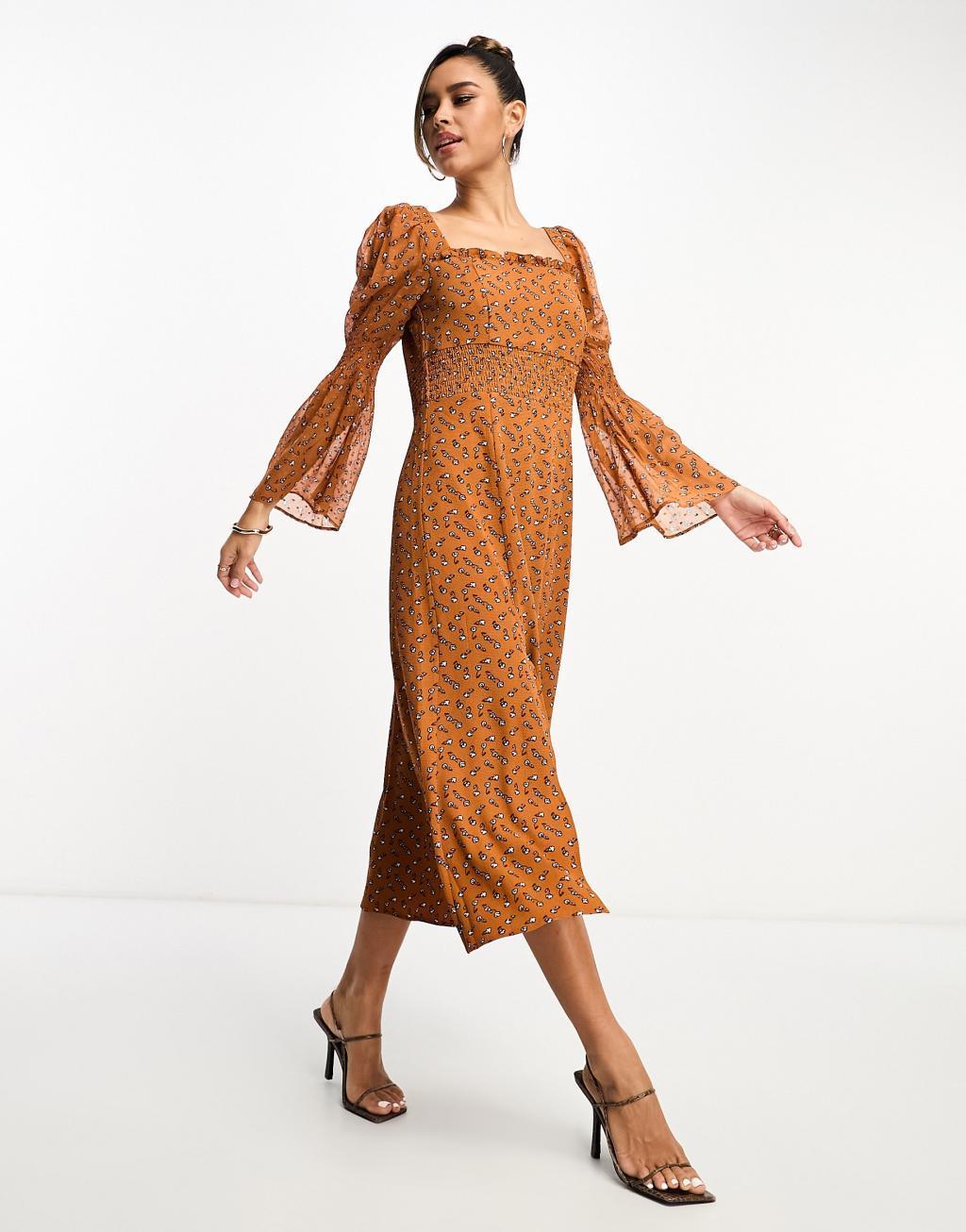 French Connection long sleeve maxi dress Product Image
