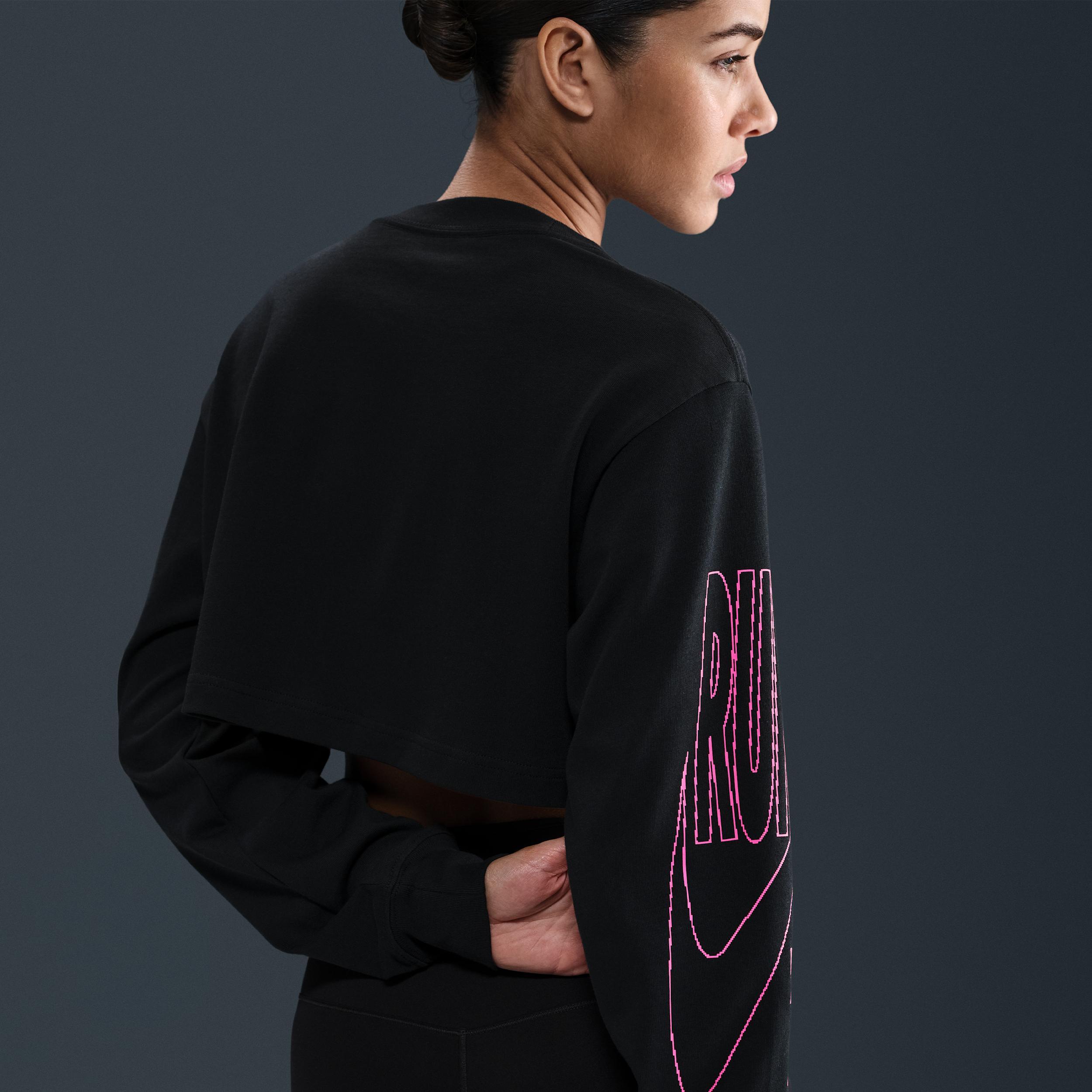 Nike Women's After Dark Tour Oversized Long-Sleeve Cropped T-Shirt Product Image