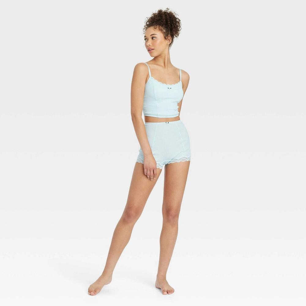 Womens Waffle Brami - Colsie Blue M Product Image