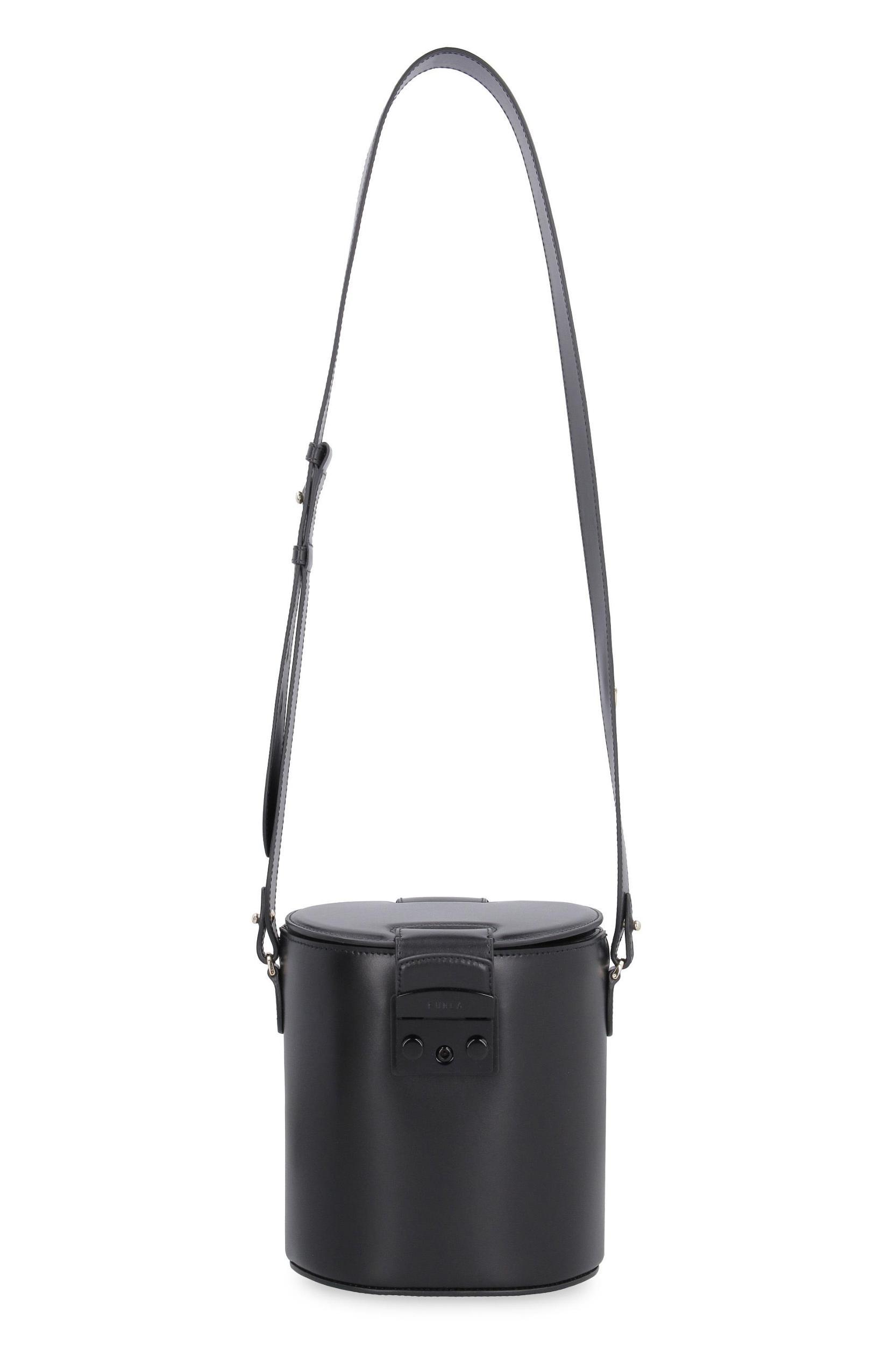 FURLA Logo Shoulder Bag In Black Product Image