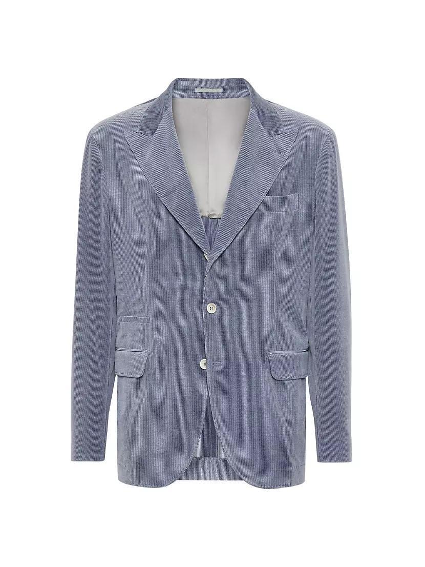 Comfort Cotton and Cashmere Corduroy Deconstructed Blazer Product Image