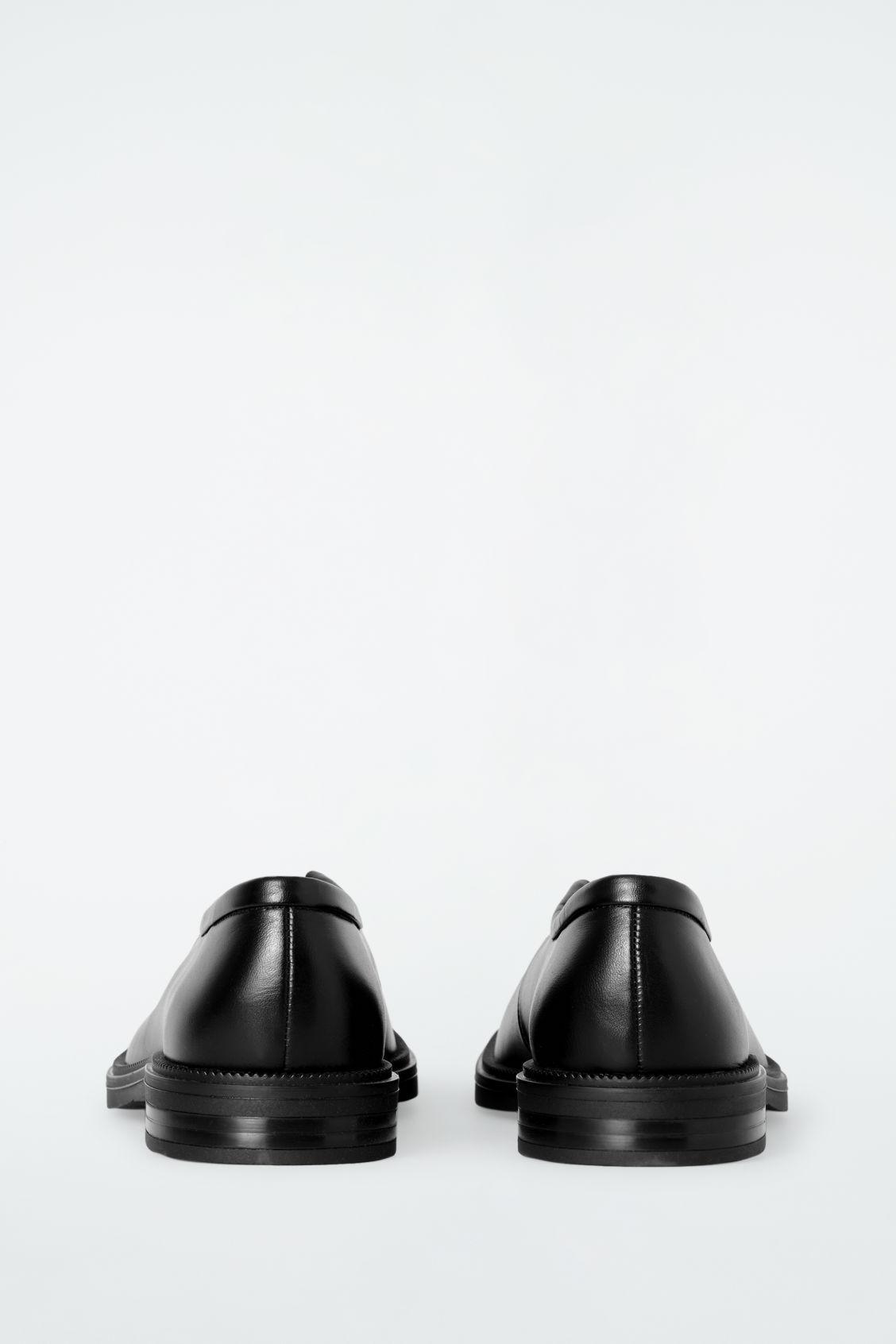 CHUNKY LACE-UP LEATHER MARY-JANE SHOES Product Image