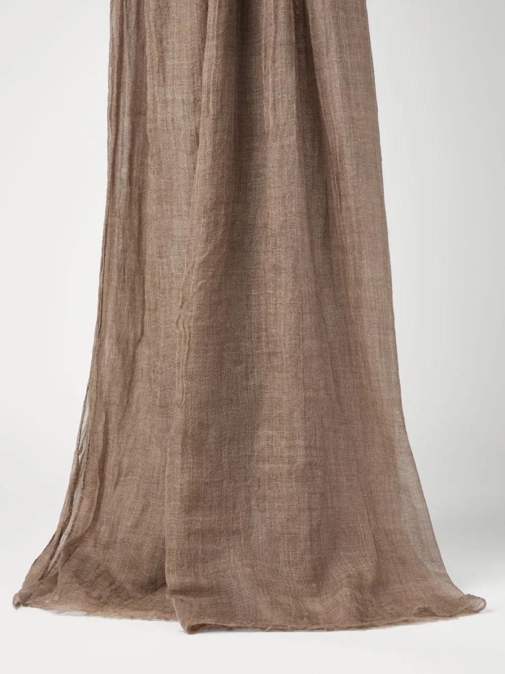 BRUNELLO CUCINELLI Cashmere Scarf In Brown Product Image