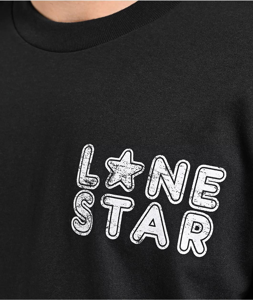 Lonestar by That Mexican OT Star Wings Black T-Shirt Product Image