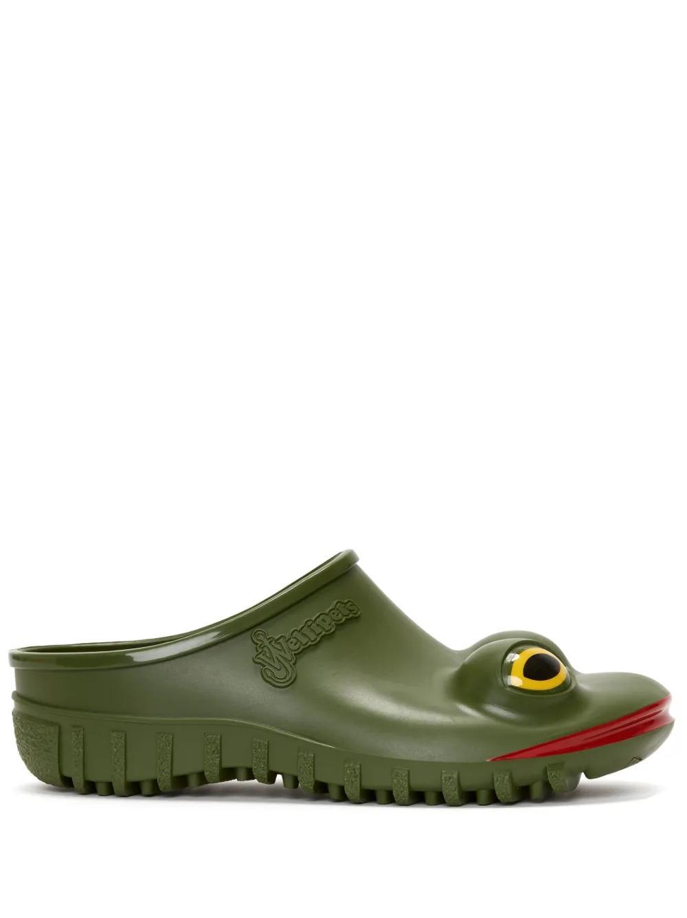 JW ANDERSON X Wellipets Frog Round-toe Clogs In Verde Product Image