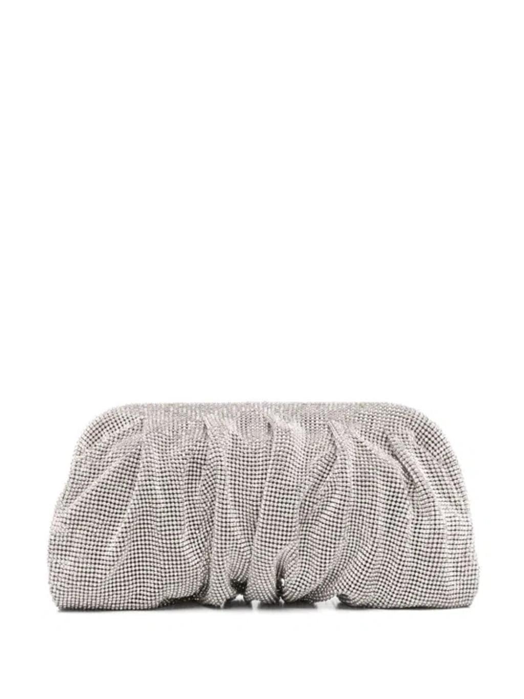 BENEDETTA BRUZZICHES Large Venus Clutch Bag In Silver Product Image