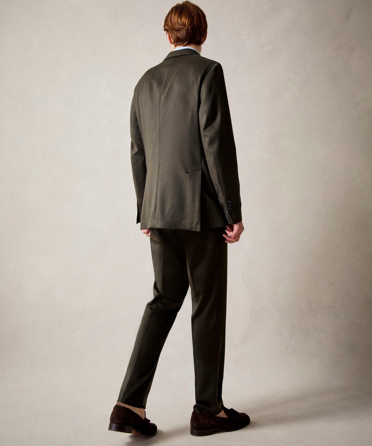 Italian Cashmere Sutton Jacket in Snyder Olive Product Image