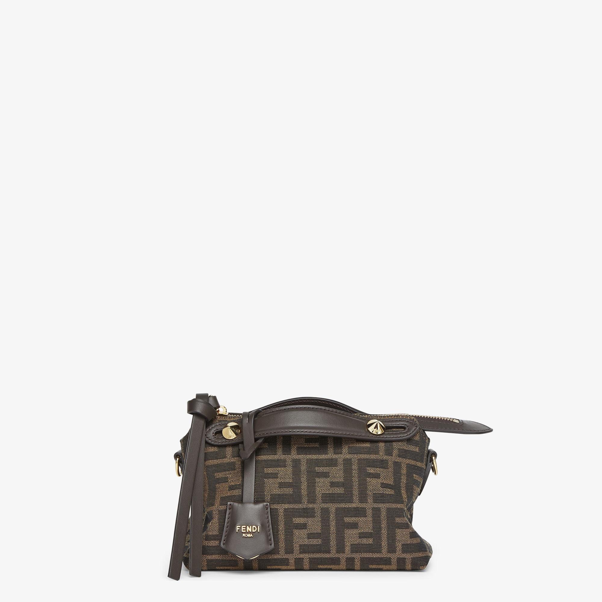 By The Way Soft MiniBrown FF jacquard fabric mini bag Product Image