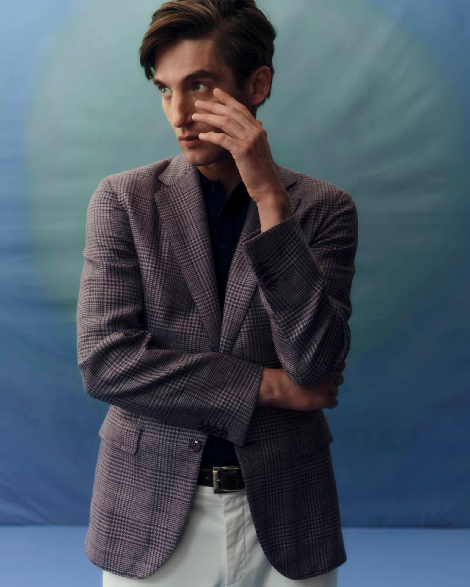 Men's Plaid Wool-Blend Sport Coat Product Image
