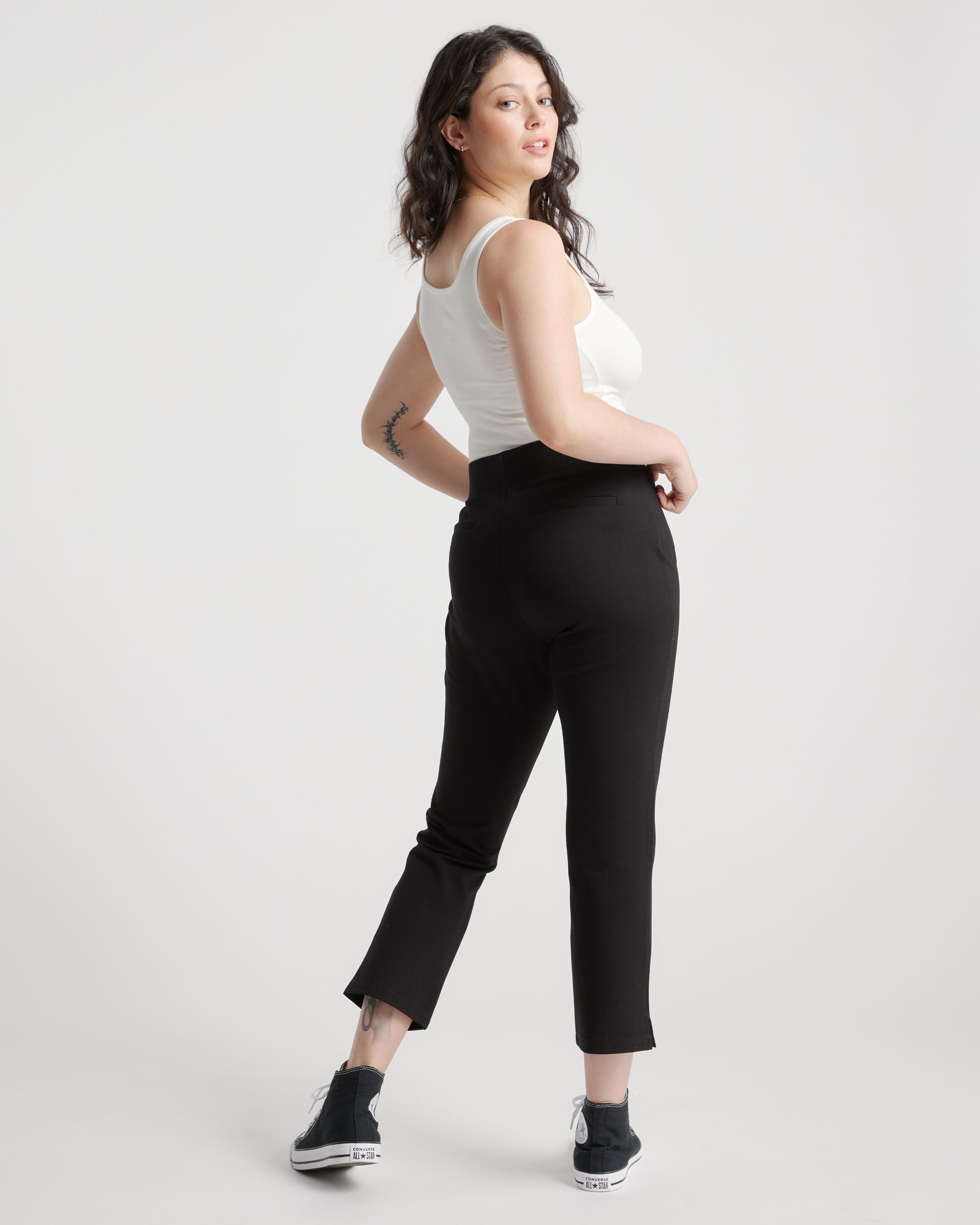 Quince | Women's Ultra-Stretch Ponte Kick Flare Pants Rayon Product Image