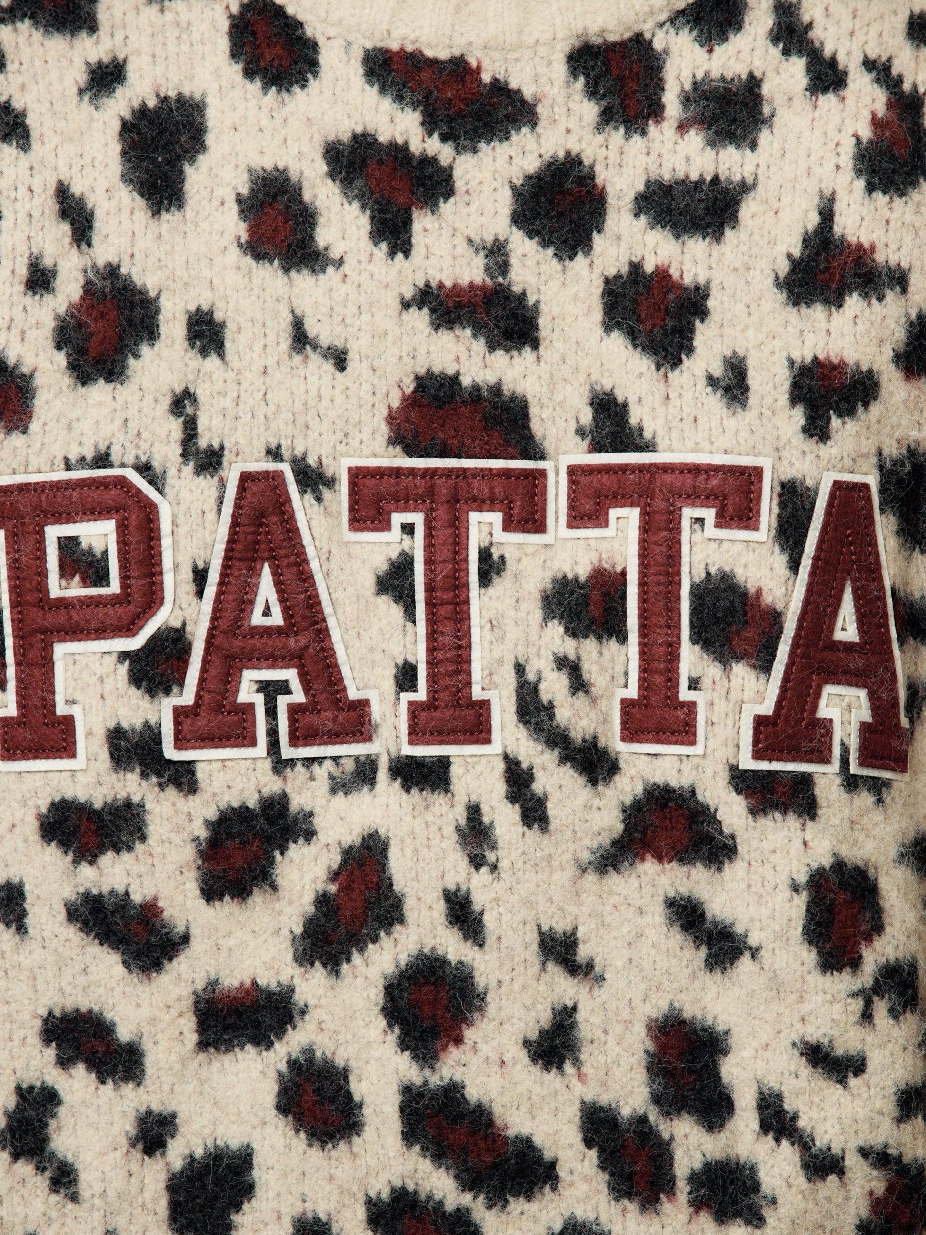 Leopard Brushed Knitted Sweater (Multi) Product Image