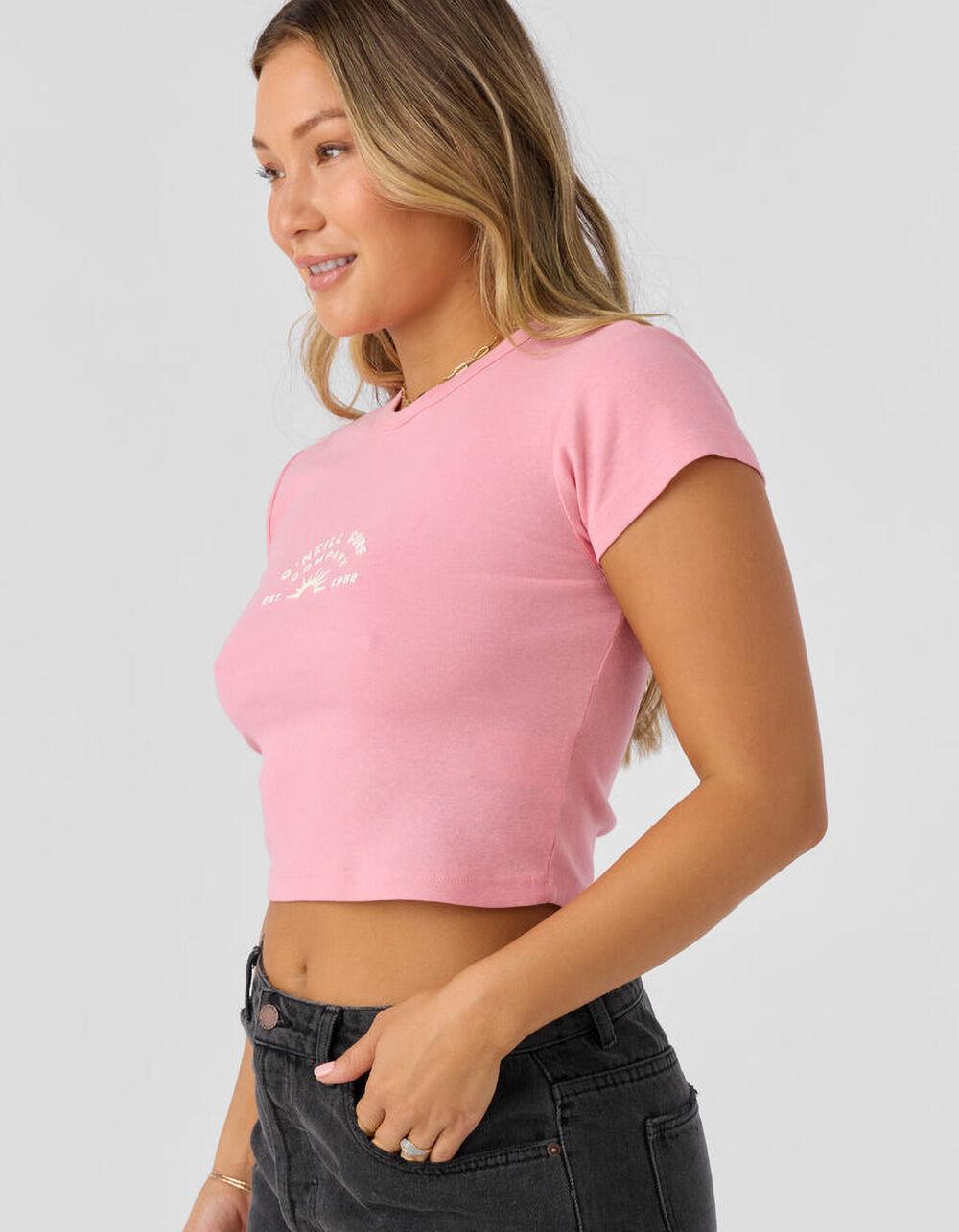 O'NEILL Sun Rays Womens Baby Tee - PINK Product Image