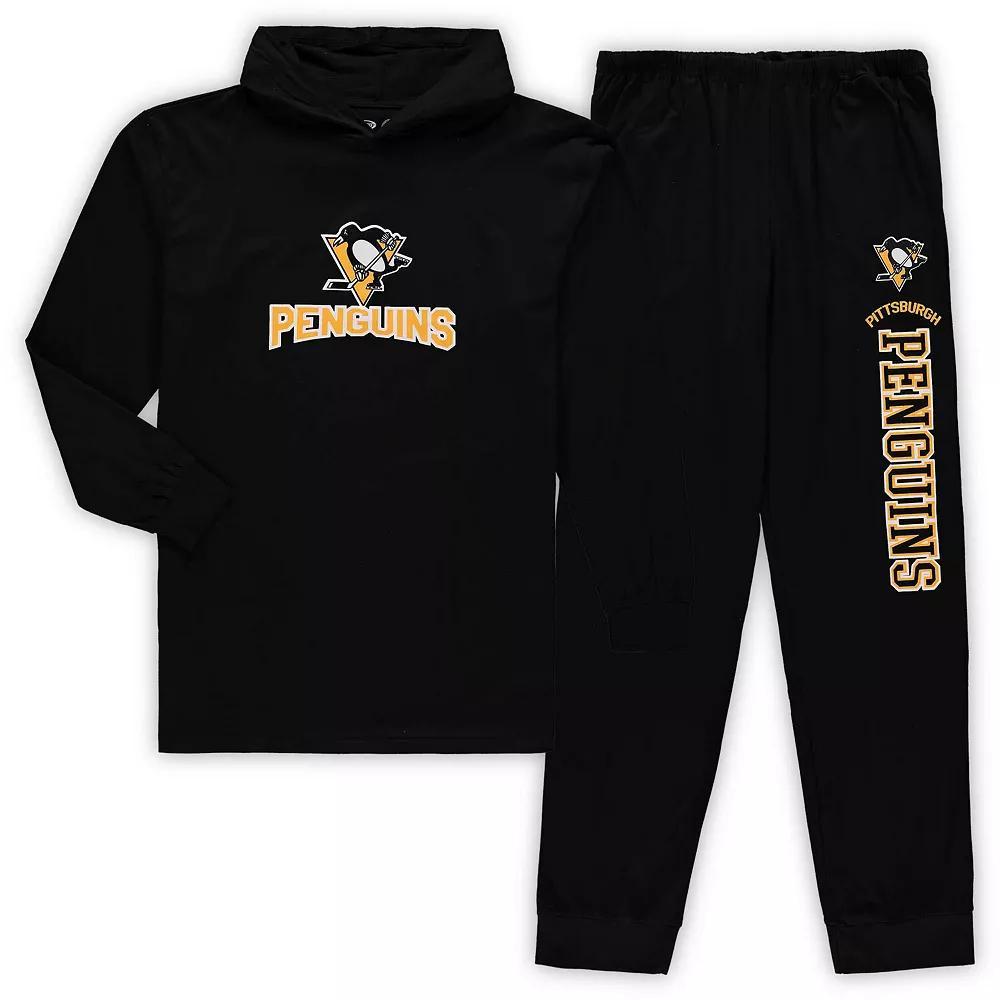 Men's Concepts Sport Black Philadelphia Flyers Big & Tall Pullover Hoodie & Joggers Sleep Set, Size: 3XB, Fly Black Product Image
