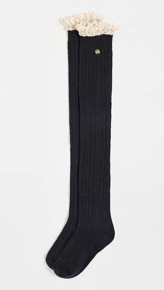 Lele Sadoughi Victoria Knee High Socks | Shopbop Product Image