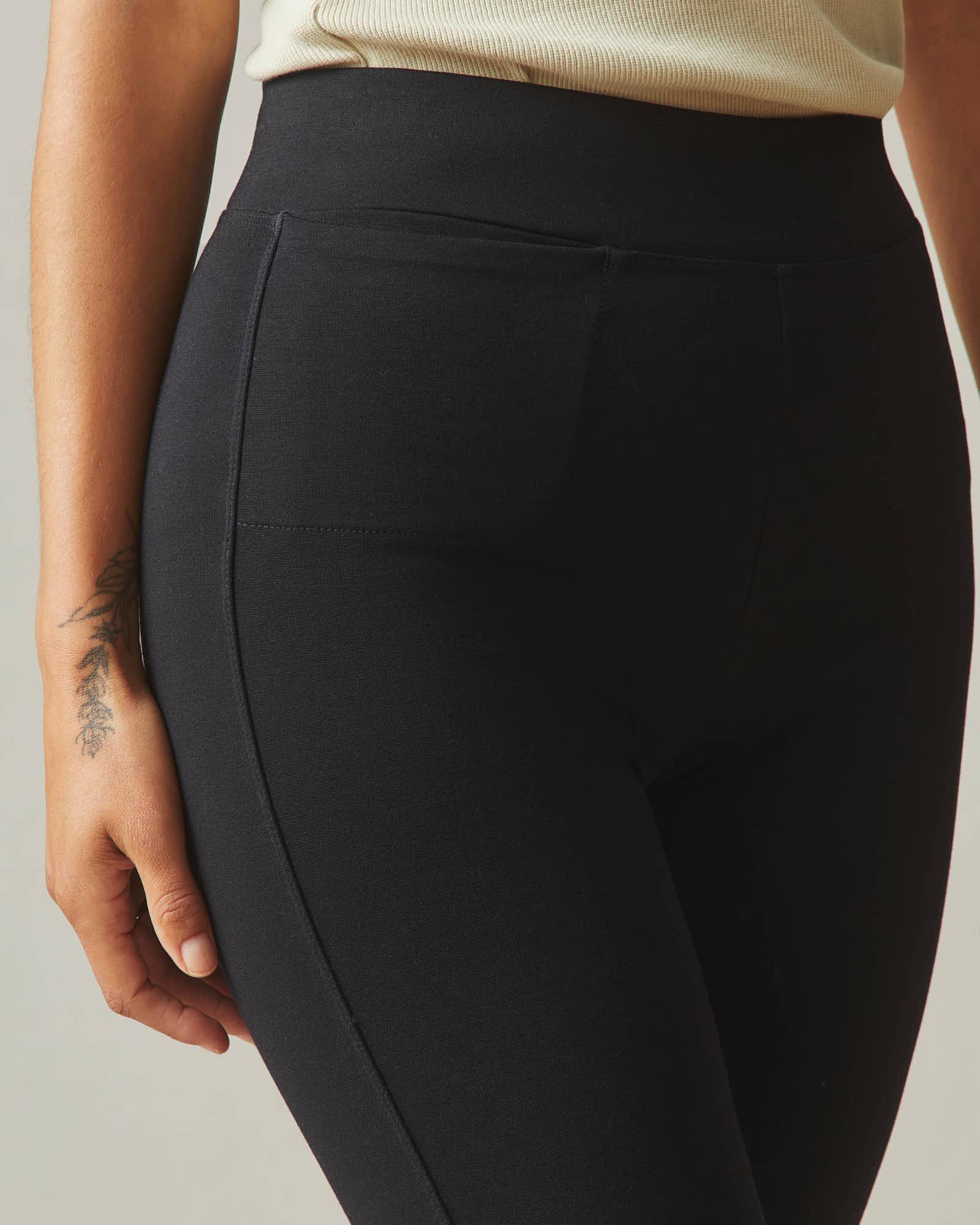 Women's Ponte Slim Pant High Rise - Super Black Female Product Image