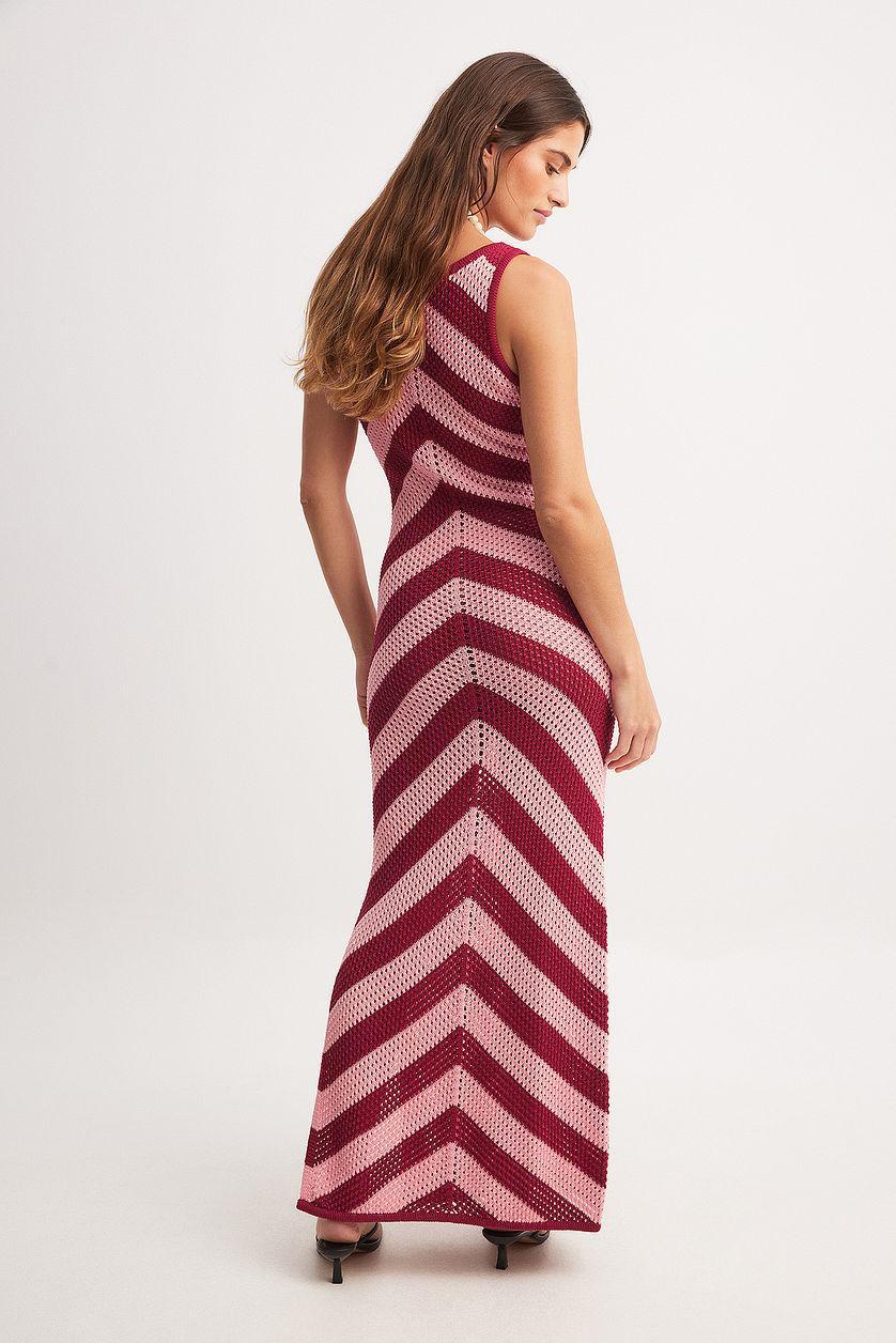 Crochet Knitted Sleeveless Maxi Dress Product Image