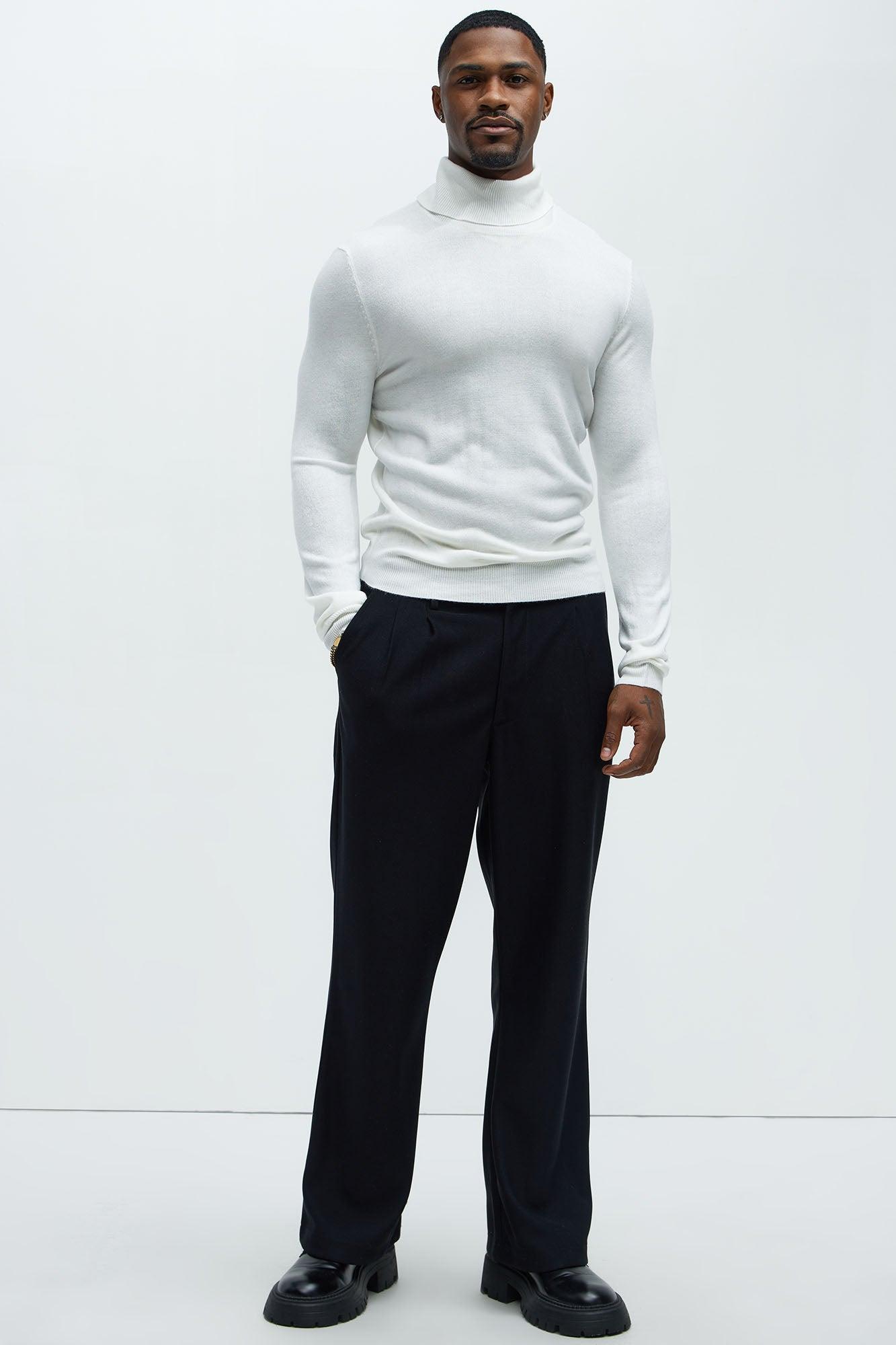 DeAngelo Turtleneck Sweater - Off White Product Image