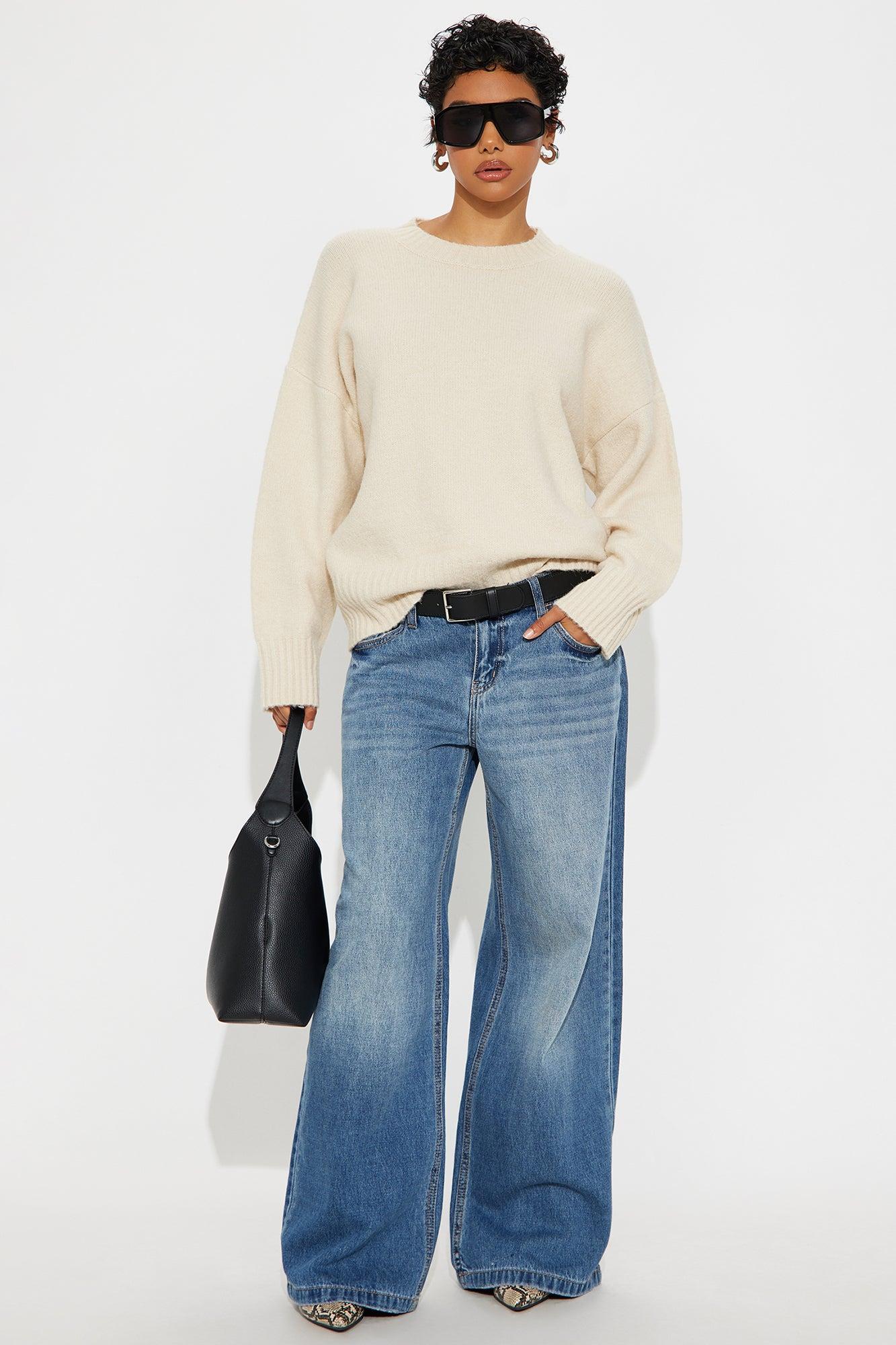 On Wednesdays Pullover Sweater - Cream Product Image