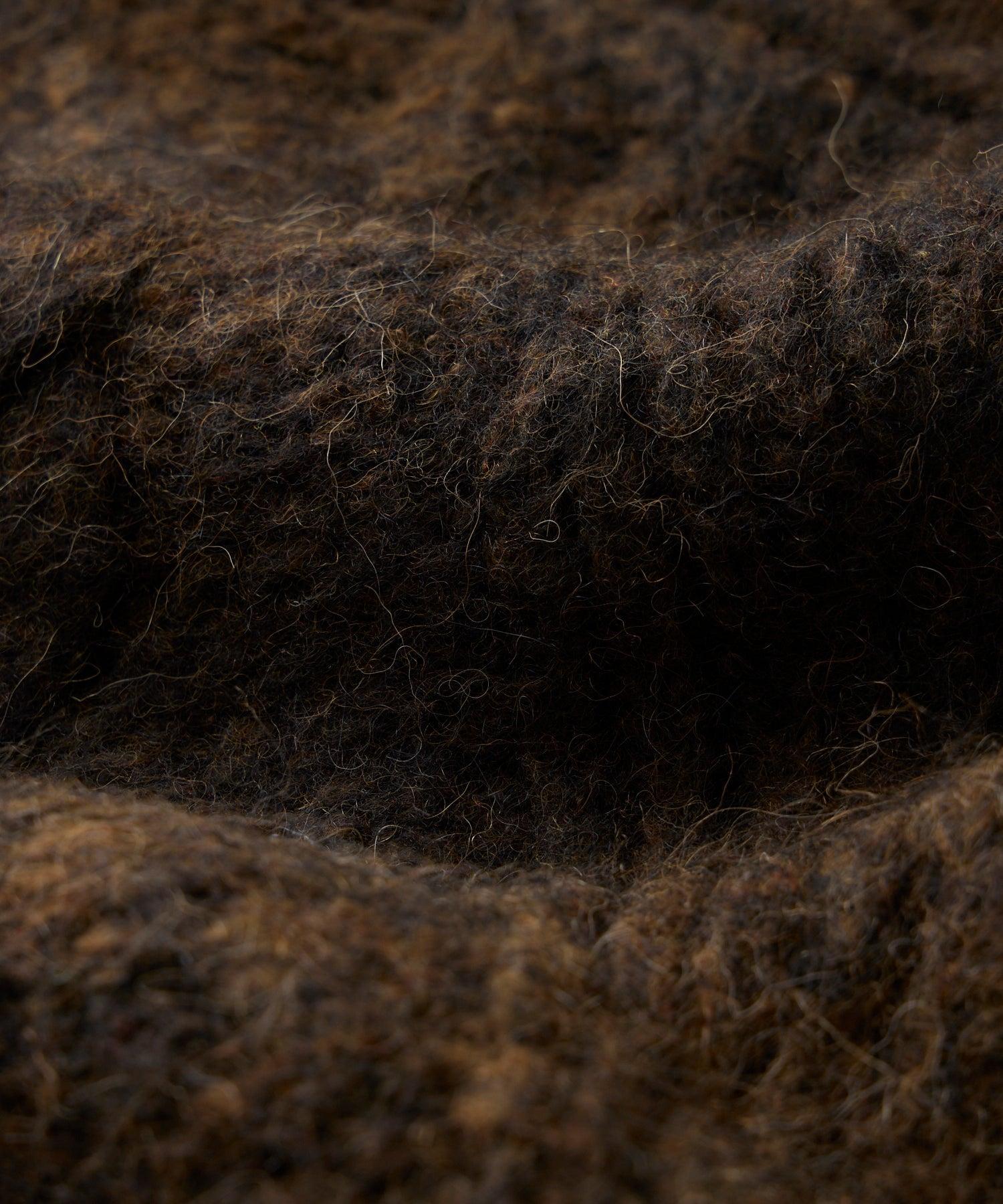 Ombre Cable Knit Turtleneck Sweater in Umber Product Image