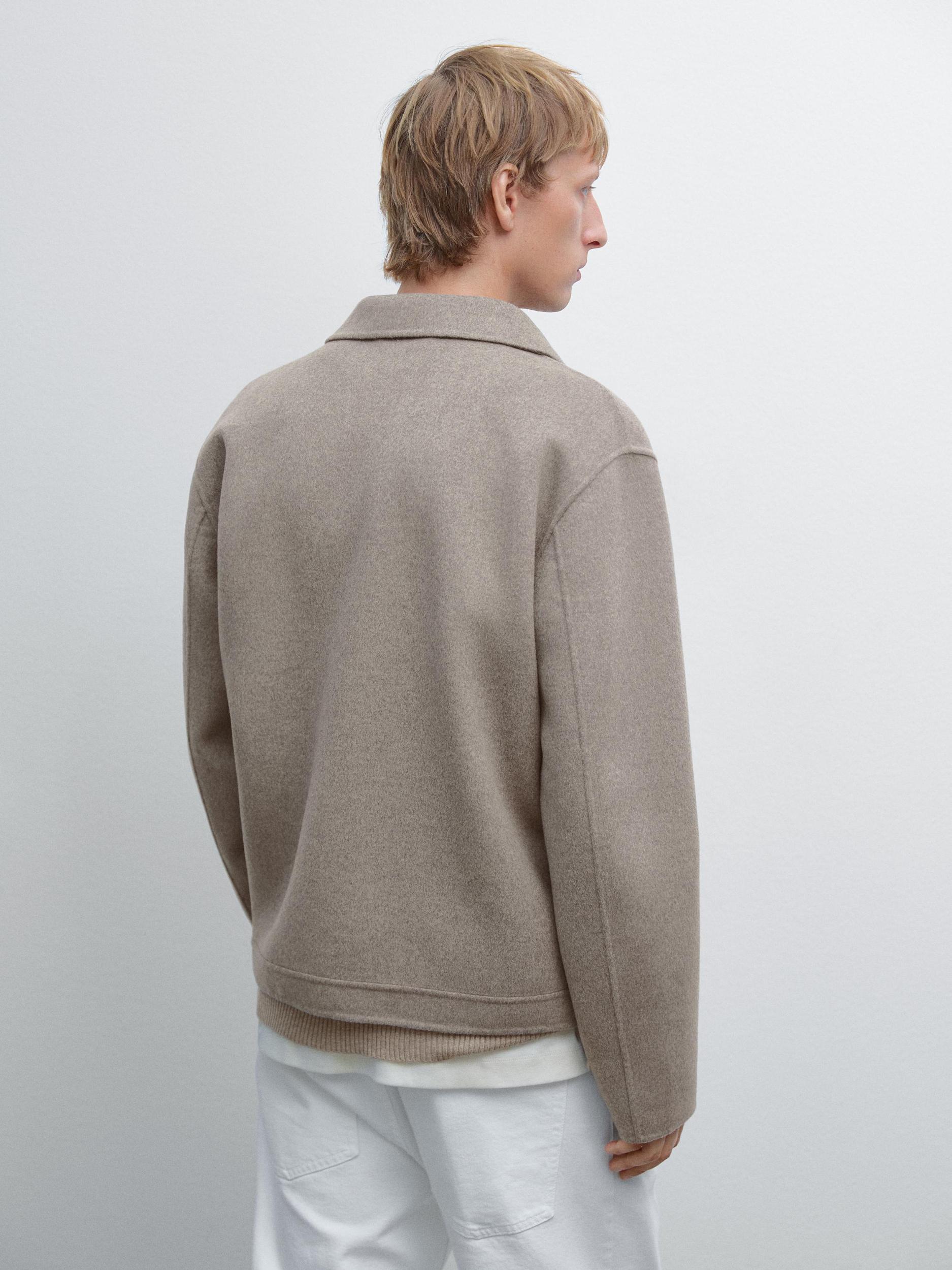 Double zip wool jacket Product Image