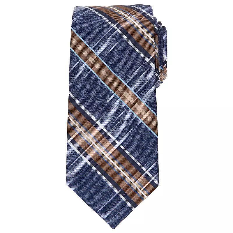 Men's Bespoke Patterned Tie, Brown Oliver Product Image