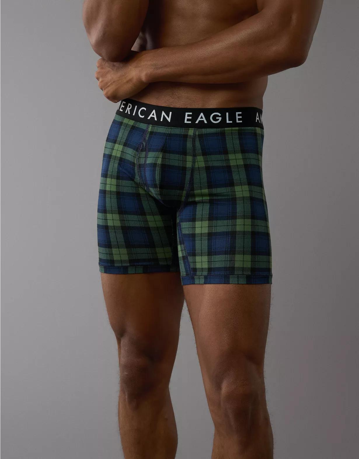 AEO Men's Black Watch 6" Classic Boxer Brief Product Image