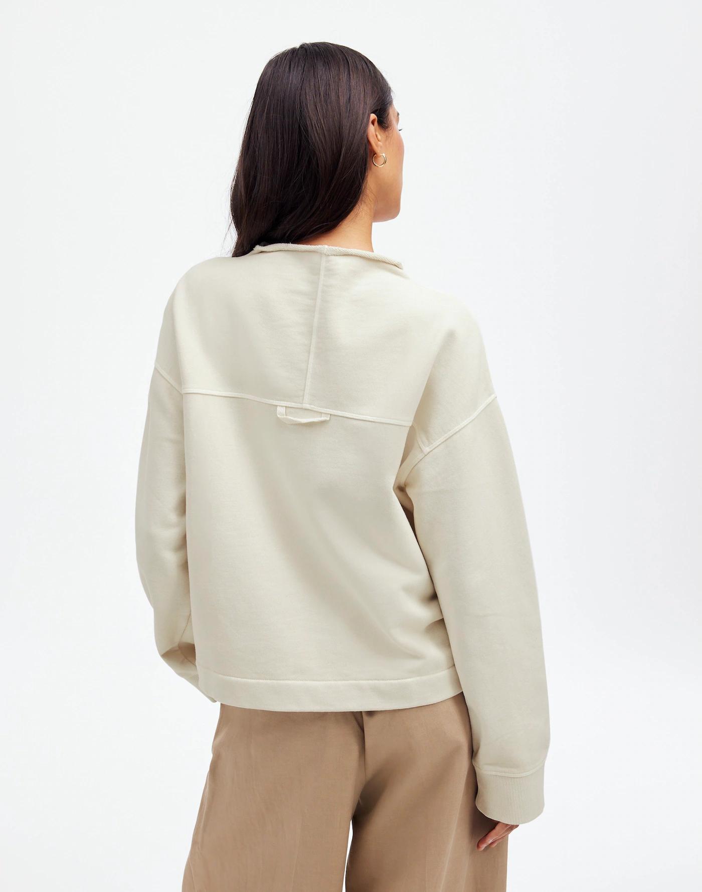 Long-Sleeve Funnel-Neck Sweatshirt Product Image