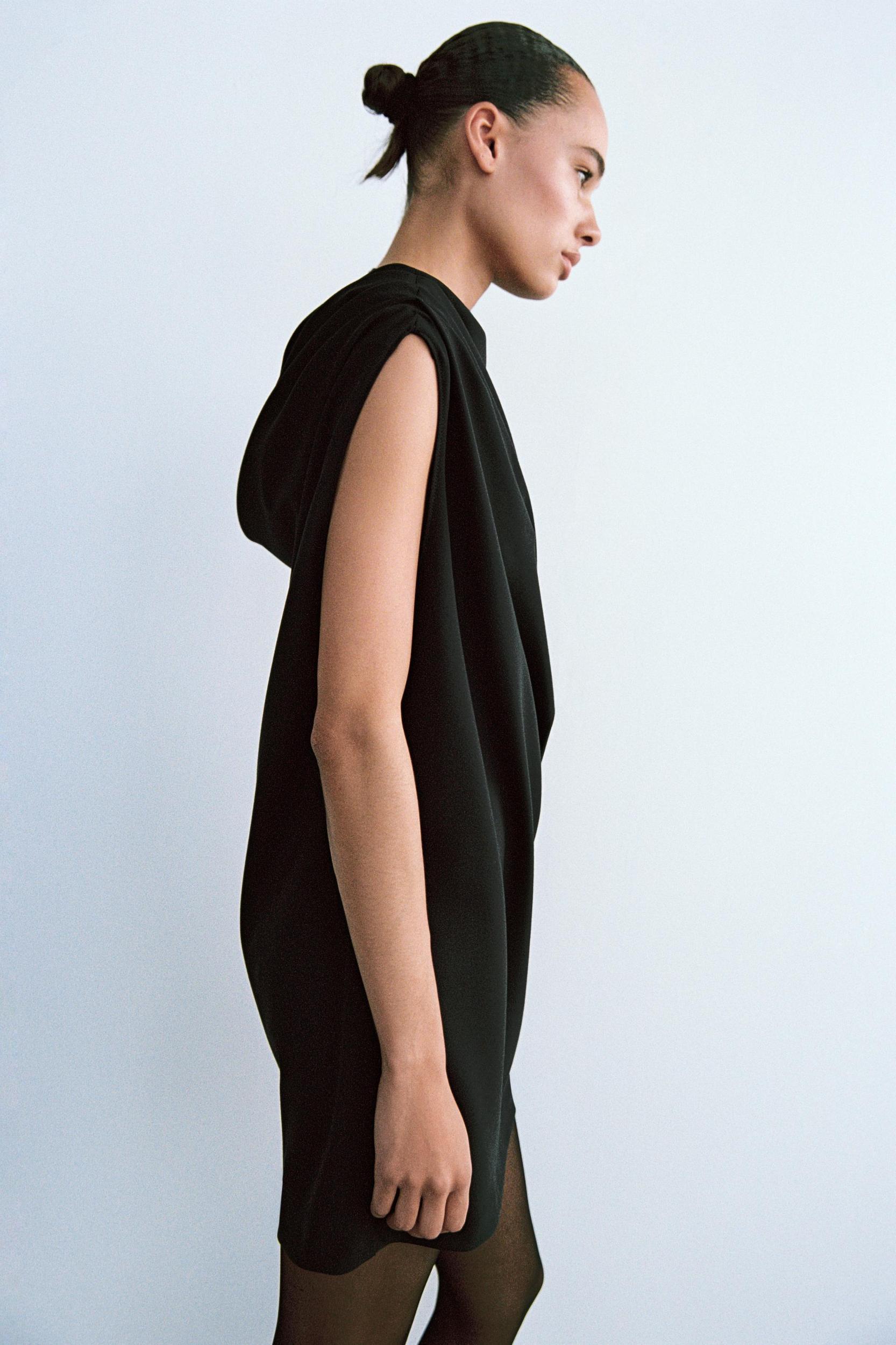 SHORT DRESS WITH RUCHING Product Image