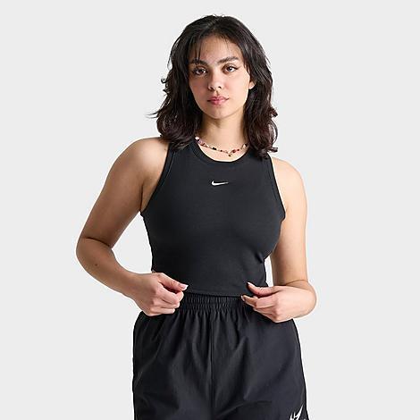 Nike Sportswear Chill Knit Women's Tight Cropped Mini-Rib Tank Top Product Image