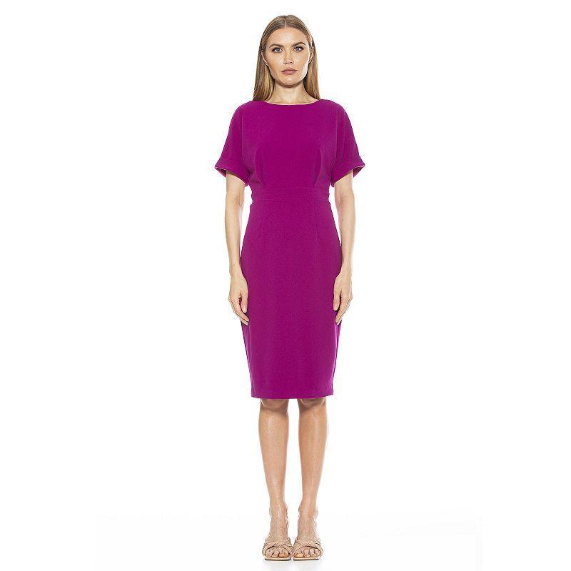 Women's ALEXIA ADMOR Jacqueline Dolman Sheath Dress, Size: XS, Brown Product Image