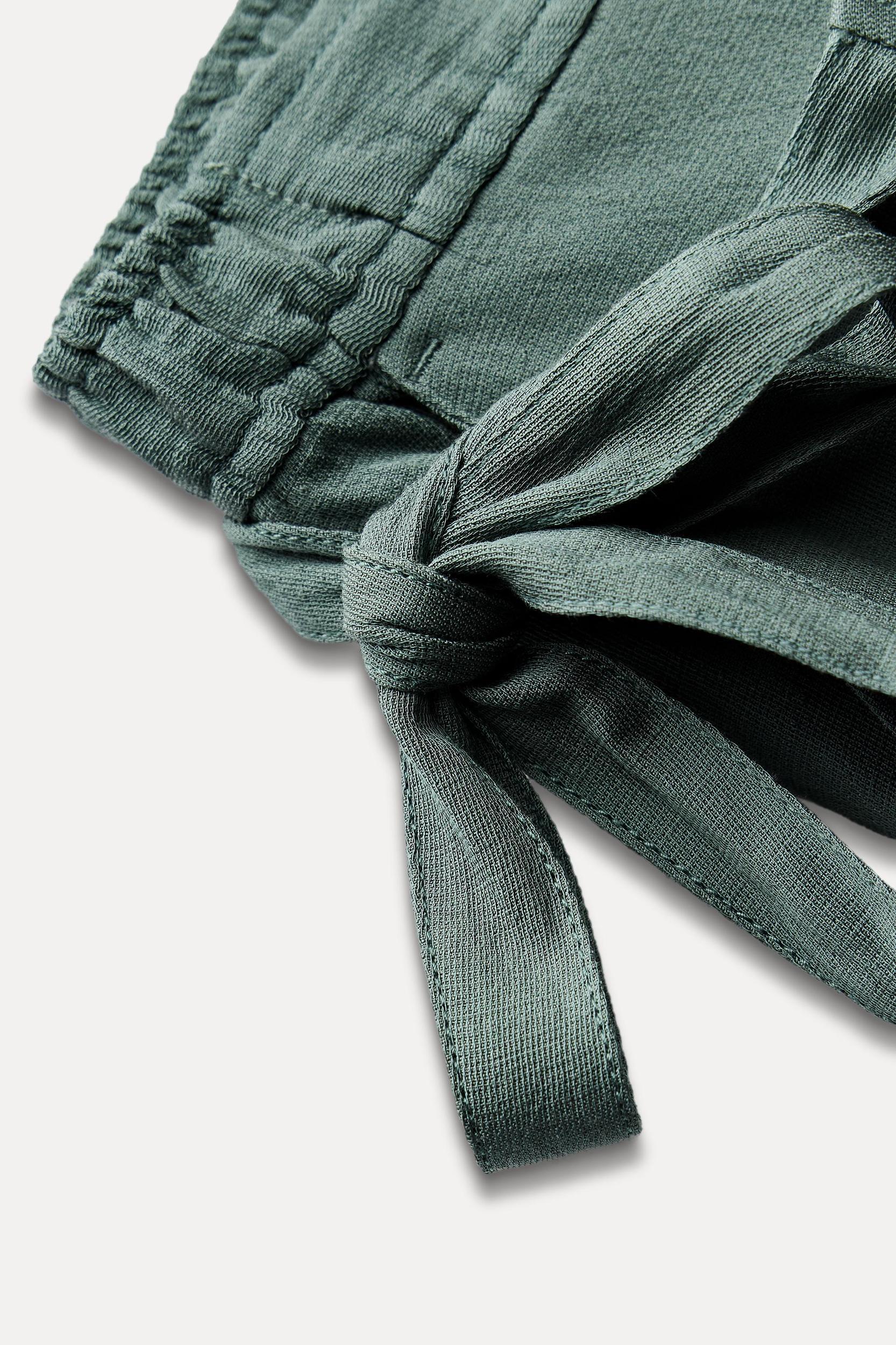 WRAP FRONT STRAIGHT LEG PANTS ZW COLLECTION Product Image