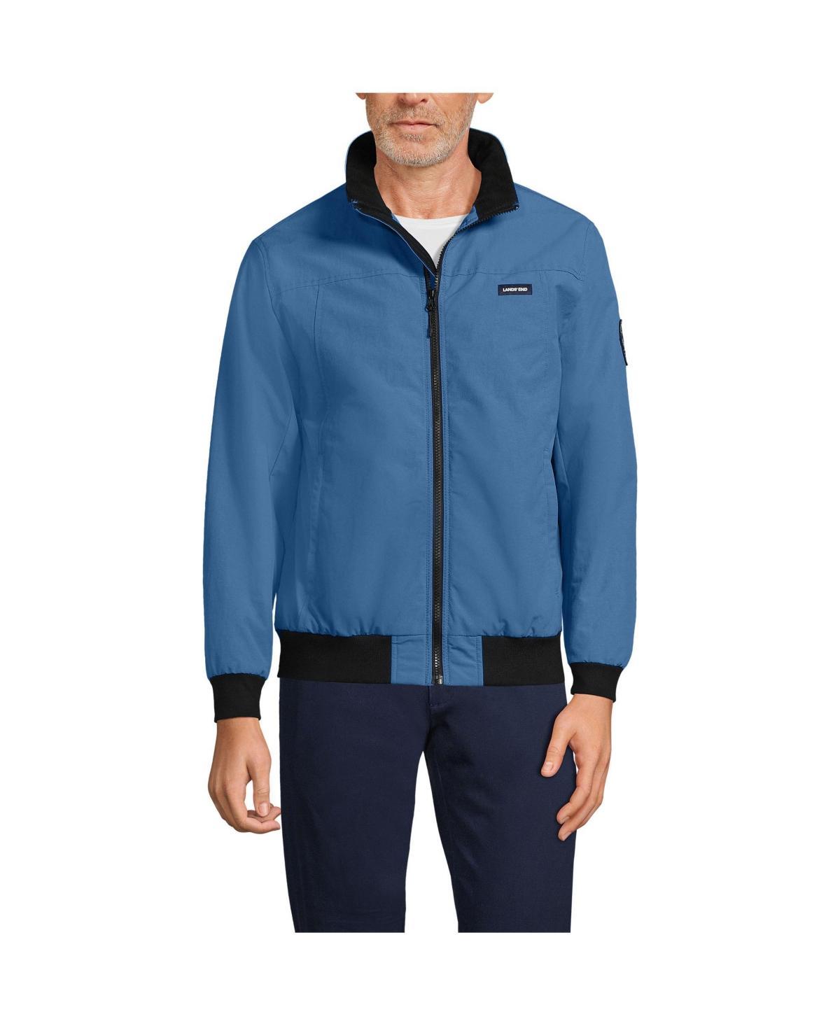 Men's Lands' End Classic Squall Bomber Jacket, Size: Small, Deep  Blue Product Image