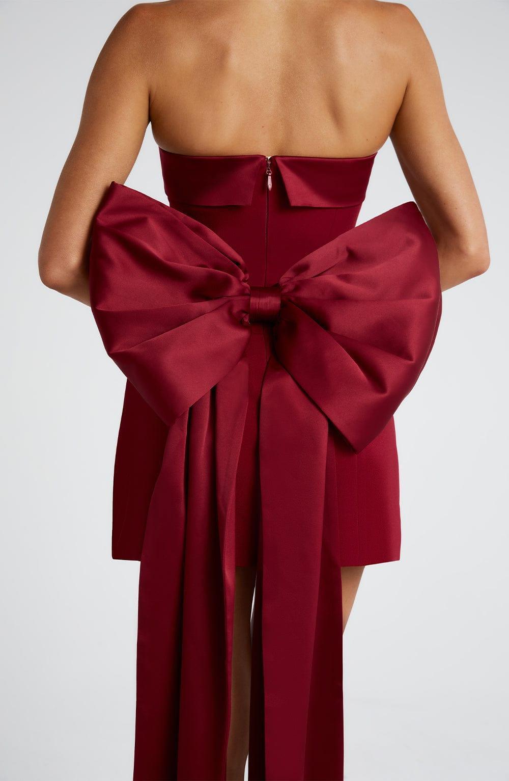 Barbara Mini Dress - Wine Product Image
