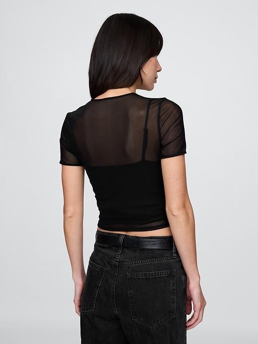 Mesh Cropped T-Shirt Product Image