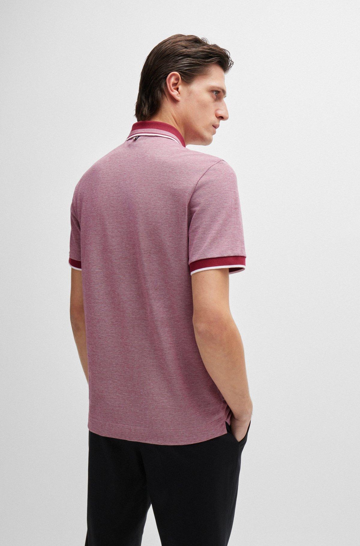 Oxford-cotton-piqué polo shirt with logo detail Product Image