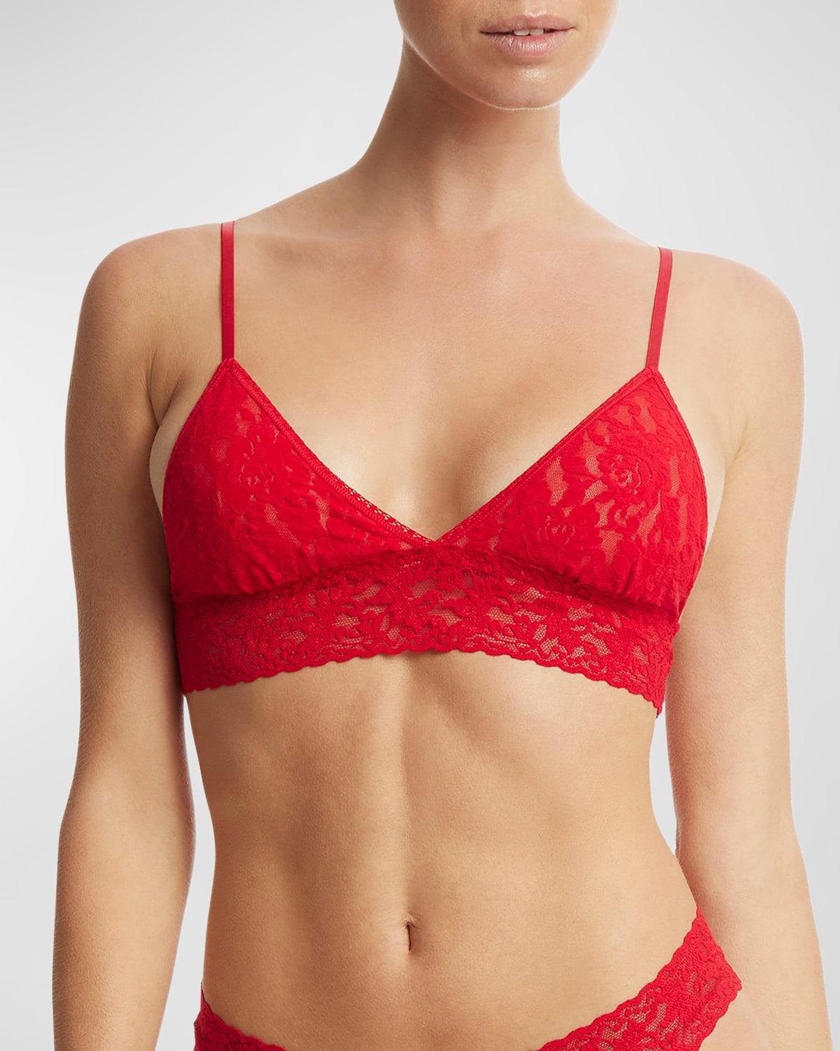 Signature Lace Padded Triangle Bralette Product Image