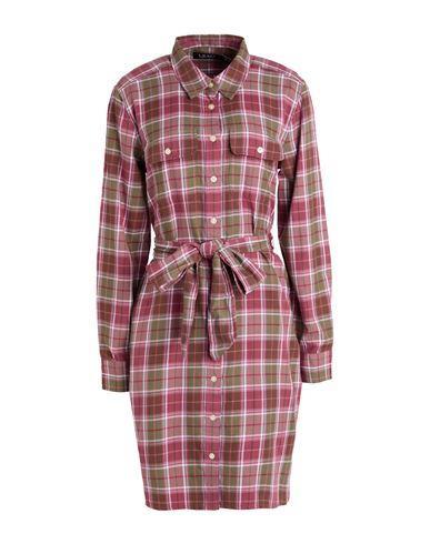LAUREN RALPH LAUREN Woman Mini Dress Mauve Size 10 Cotton In Purple Product Image