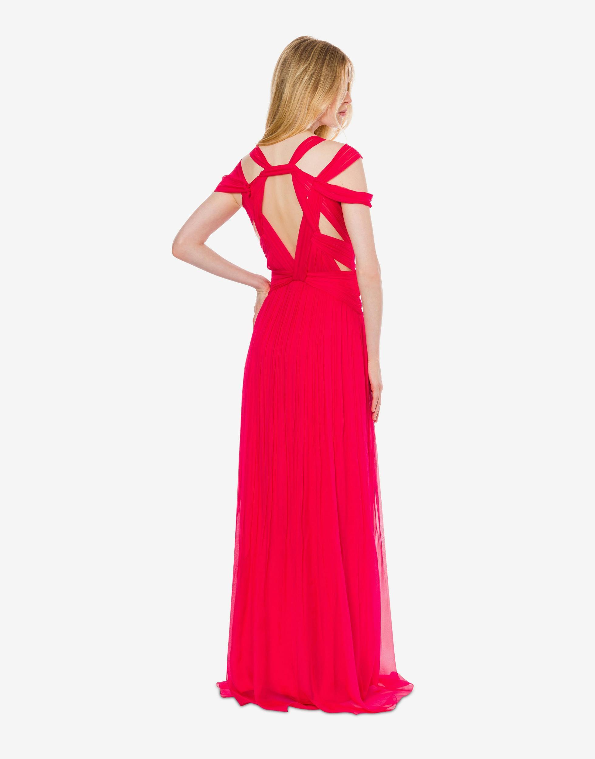 Long dress in organic chiffon Product Image