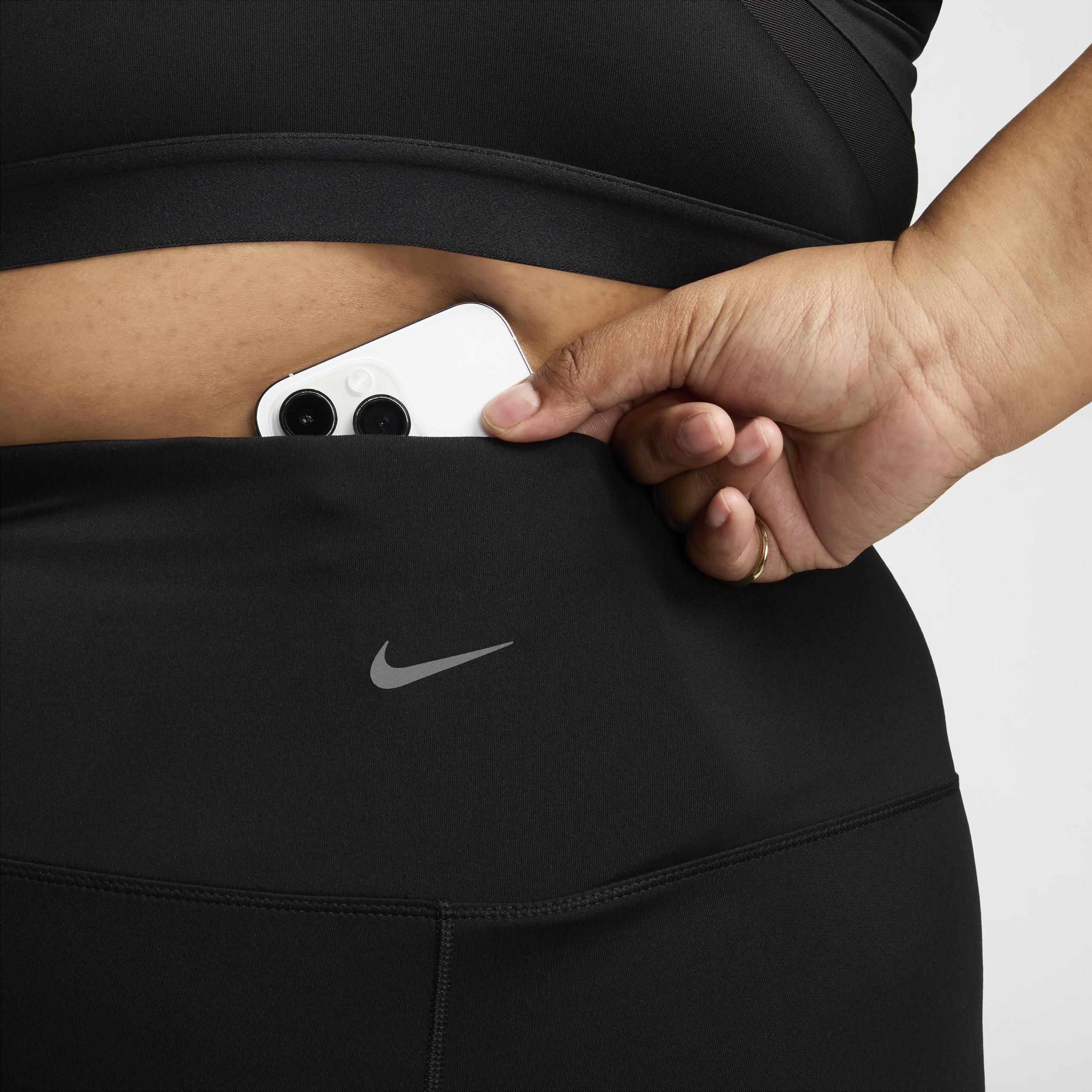 Plus Size Nike One High-Waist Crop Leggings, Women's, Size: 3XL, Black Product Image