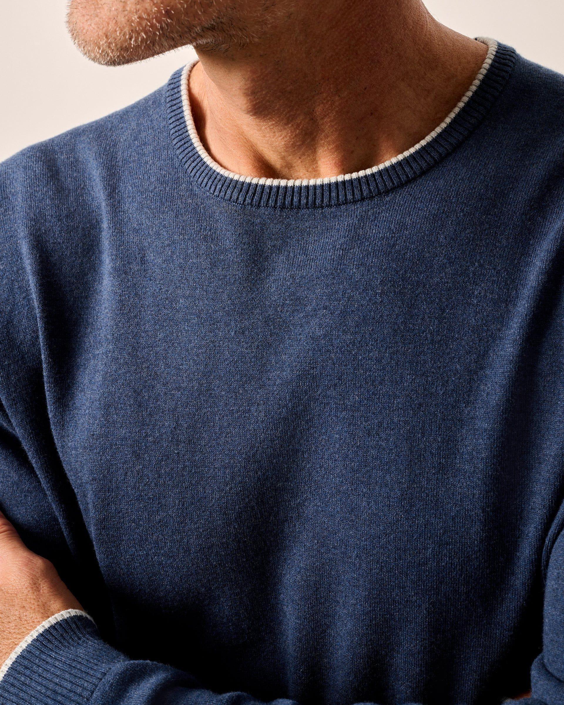 Wren Plaited Cotton Blend Crewneck Sweater Male Product Image