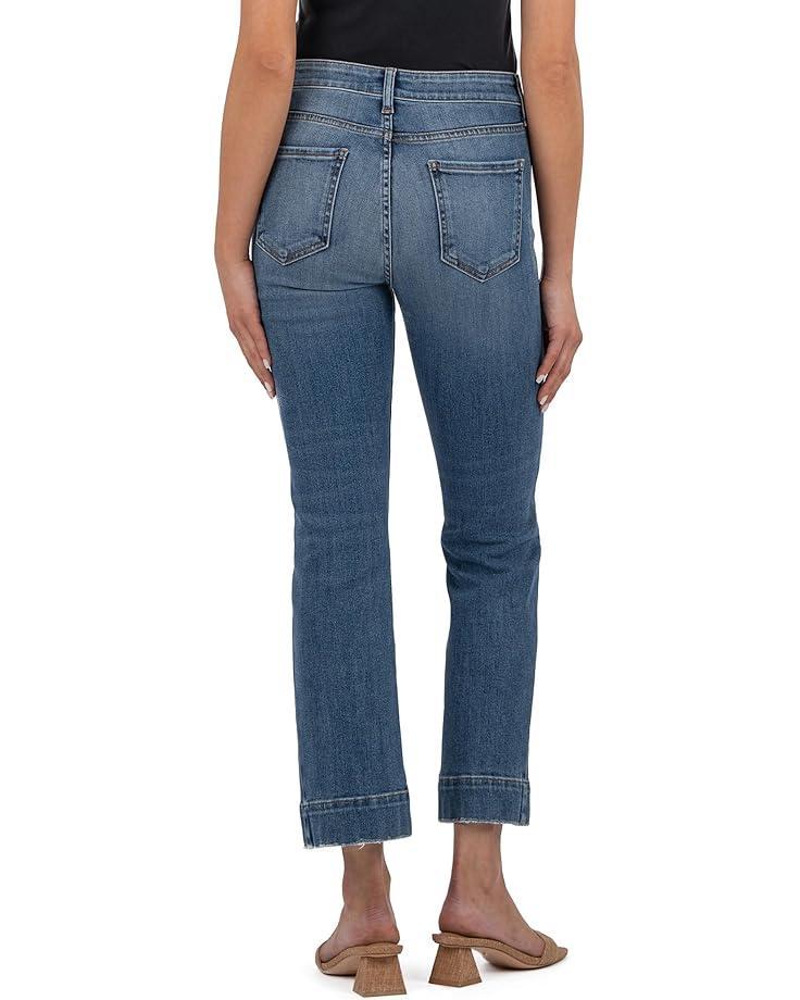 Kelsey High-Rise Ankle Wide Hem Side Bottom Inset In Defend Product Image