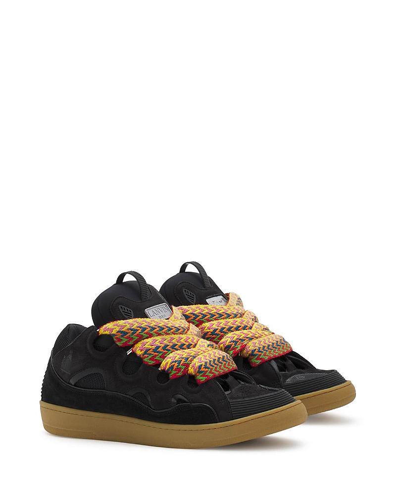 Lanvin Unisex Leather Curb Sneakers Product Image