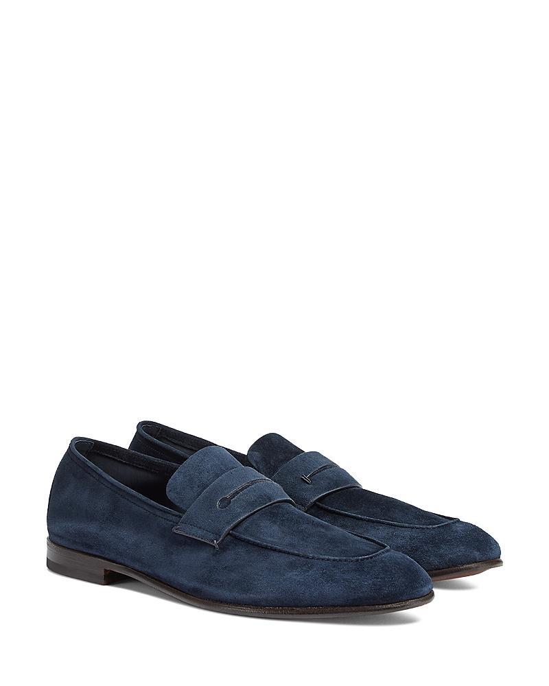Mens Aurelio Nubuck Twisted Bit Loafers Product Image