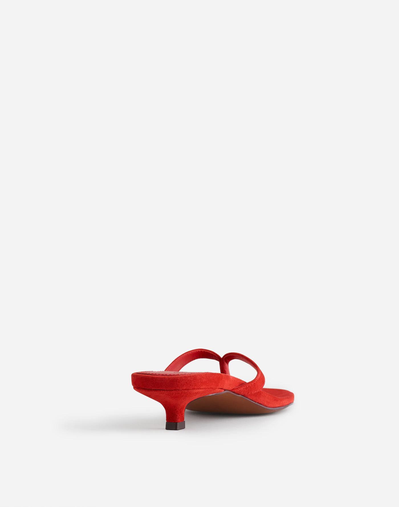 The Chiara Kitten Heel Thong Sandal Product Image