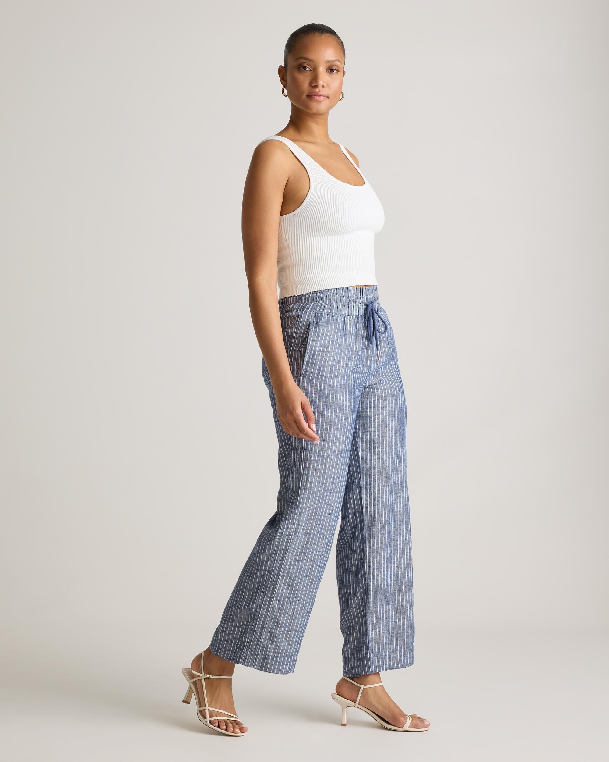 Quince | Women's 100% European Linen Wide Leg Pants Product Image