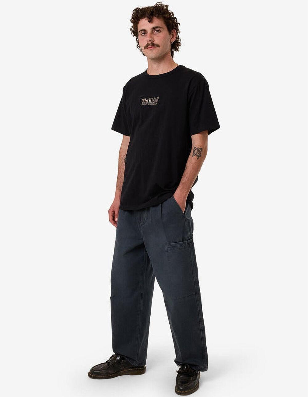 THRILLS Workwear Embroidered Mens Tee - BLACK Product Image