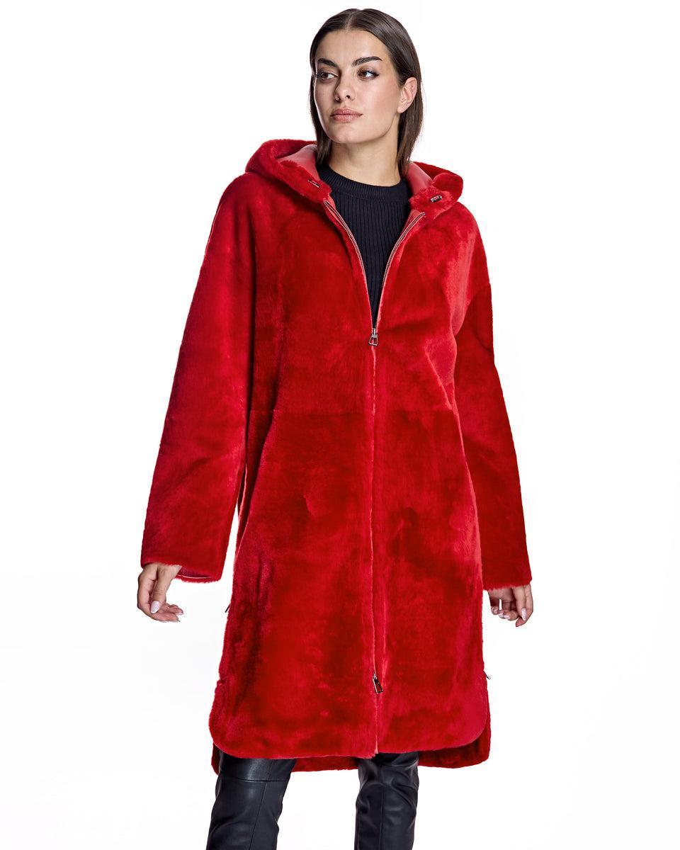 Julia & Stella by Maximilian Reversible Shearling Parka Product Image